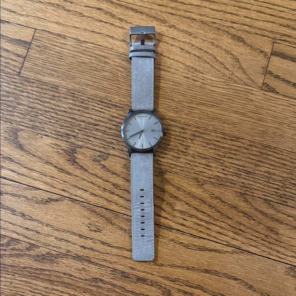 MBMT Gray 45mm Leather Watch